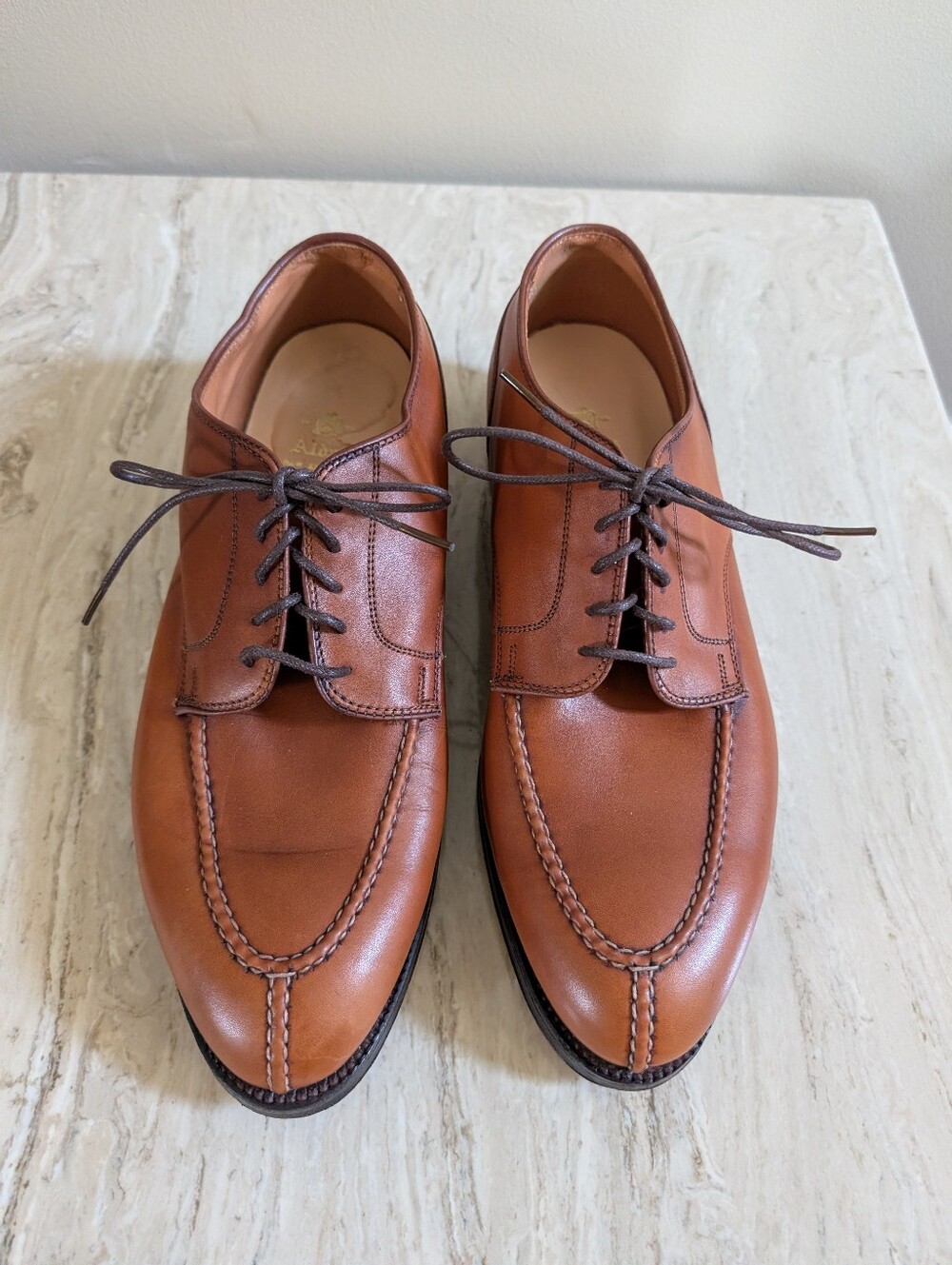 Alden 962 Norwegian Front Blucher  Burnished Tan Calf USA Men’s Shoes 11 D/EE